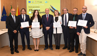 Premio giornalistico sui Fondi Ue in Sicilia, riconoscimenti a sette cronisti - 405 px