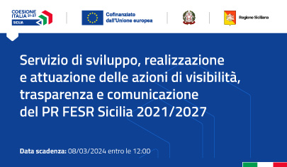 Gara visibilità e comunicazione Fesr Sicilia 21-27: istanze entro l’8 marzo - 405 px