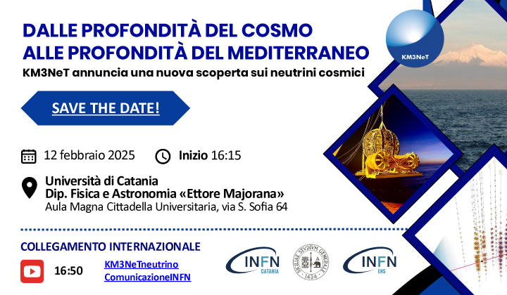Dal cosmo al Mediterraneo: alla scoperta del telescopio Idmar - 12 febbraio - km3net
