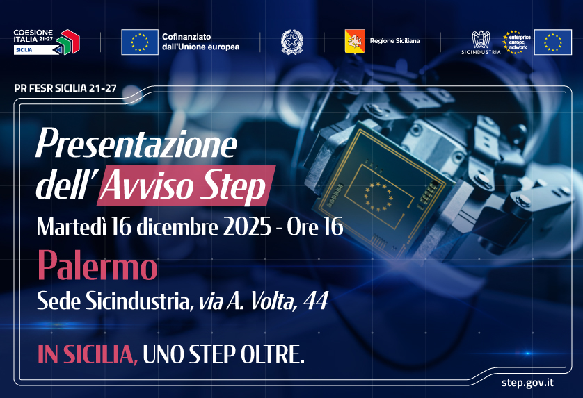 Bando Step da 315 milioni: il 16 dicembre presentazione a Palermo