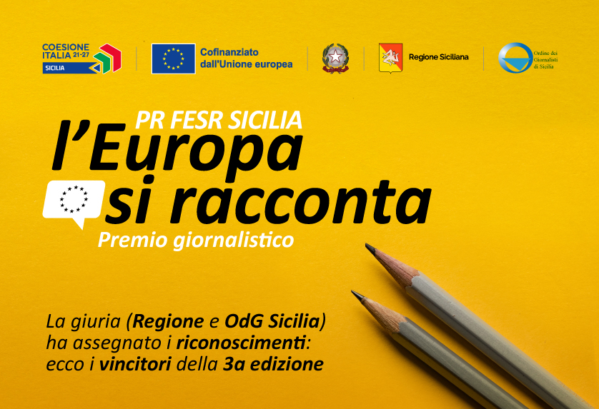 Giornalisti, 3a edizione premio sui fondi Ue in Sicilia: 11 i vincitori