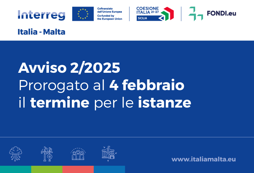Proroga avviso 2 Italia-Malta news