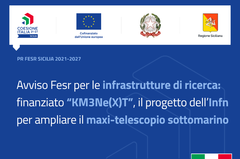 KM3Net finanziato ampliamento maxi-telescopio sottomarino